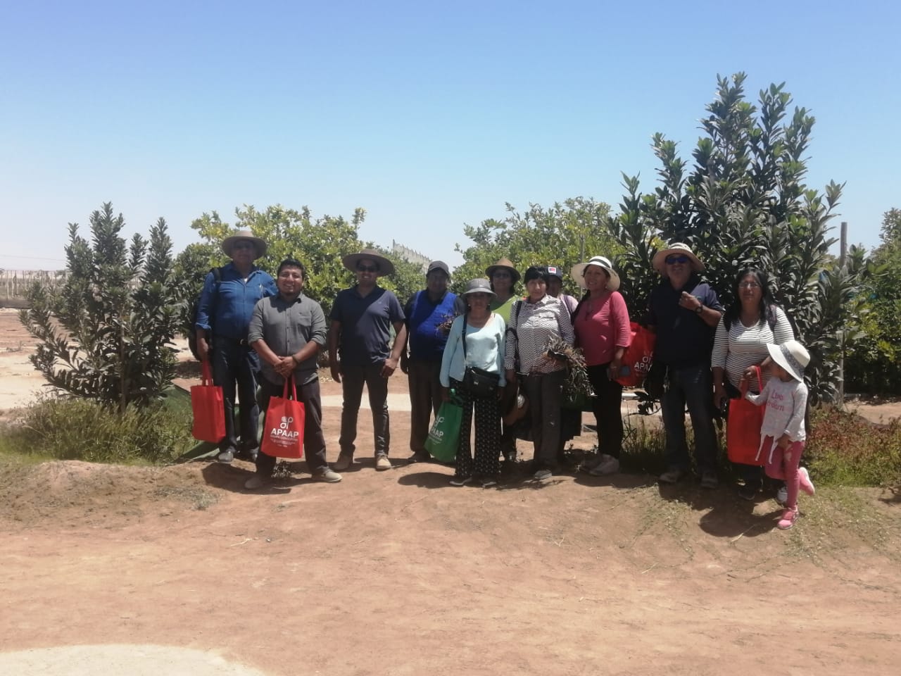 Agricultores de la comuna realizan gira técnica a Pampa Concordia