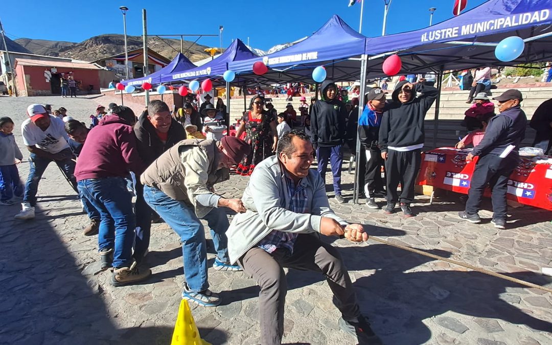 Municipio realiza juegos tradicionales chilenos en Putre